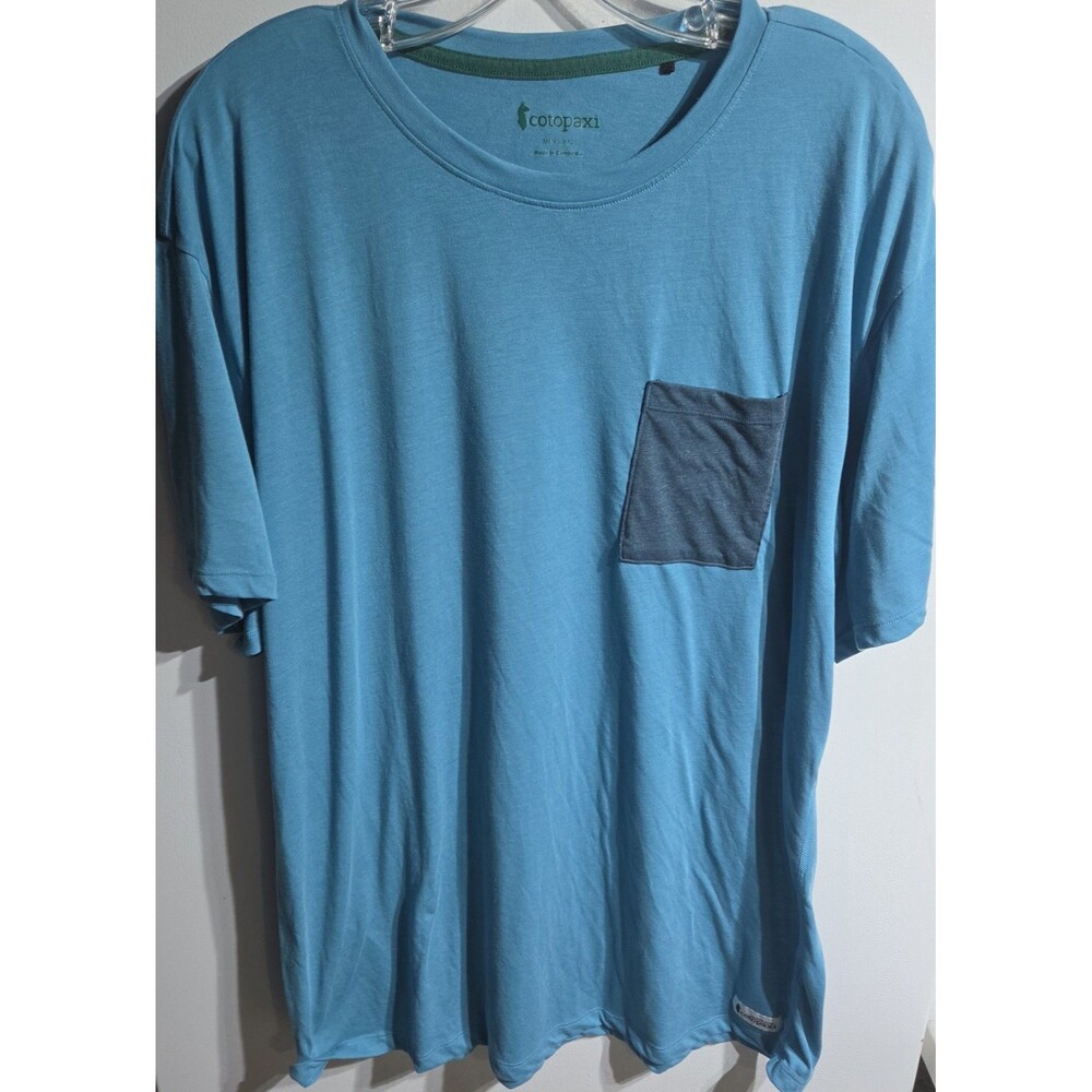 Cotopaxi Paseo Travel Pocket T-Shirt Blue Size XL